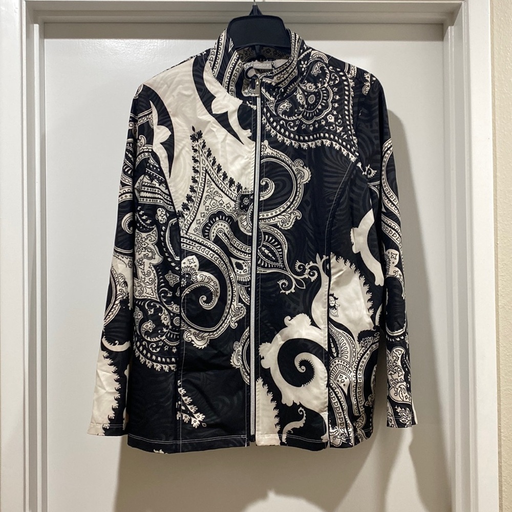 Black and cream jacket